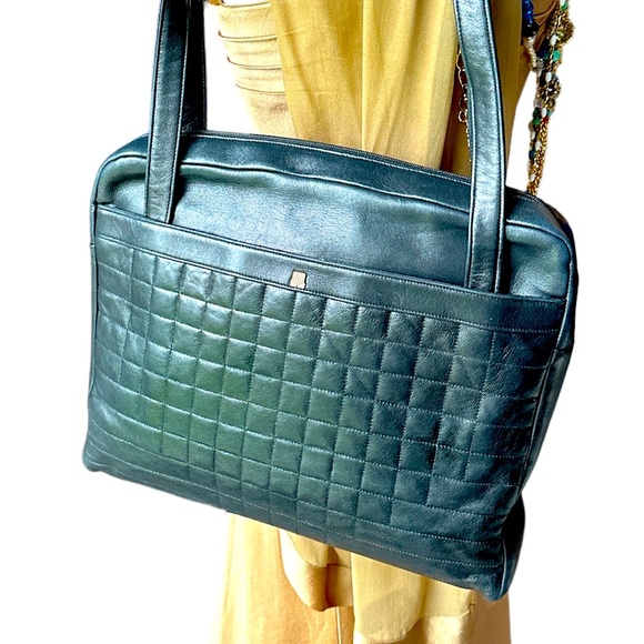 Lanvin Handbags - Lanvin Lambskin Quilted Shoulder Bag Large